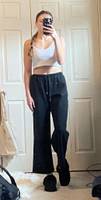 Women's Victoria's Secret Dark Grey Leggings Size S 6/170/68A gold