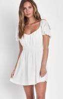 Lulu's, Dresses, Lulus Forever Endearing White Swiss Dot Embroidered Midi  Dress