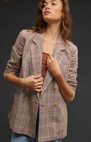 Single Button Closure Wool Coat