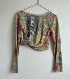 Tart Womens XS V Neck Keyhole Bohemian Tribal Print Twist Hem Long Sleeve  Top - $40 - From Laurie