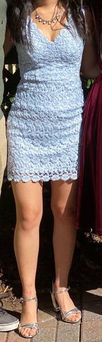 B Darlin Light Blue Lace Dress