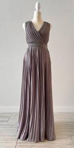 TFNC LONDON Accordian Pleat Surplice Neckline Gown