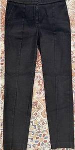 Talula Women's Coated Mid-Rise Flat Front Slim Straight Ankle Pants Black Size 6