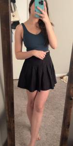 Black  Tennis Skirt