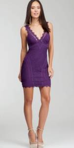 Bebe Purple Lace Dress