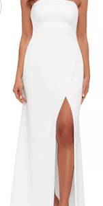 White Strapless Formal Dress Size 4 from Bloomingdales NEW WITH TAG