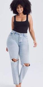 Abercrombie & Fitch Abercrombie Curve Love High Rise Dad Jeans