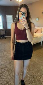 Tilly’s Black Corduroy Mini Skirt