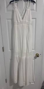 White Maxi Dress(never worn)