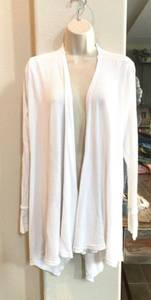 Like new  white long cardigan. Sz M