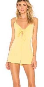 Yellow Tie Romper