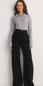 NAKD Wide Leg Black Jean