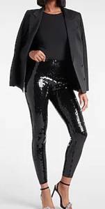 Super High Waisted Sequin Leggings