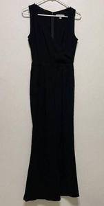 Abercrombie & Fitch Black V- Neck Sleeveless Jumpsuit