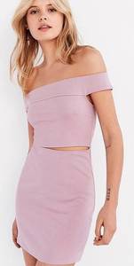 Mauve Front Slit Dress 