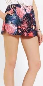 lovers and friends fireworks print printed mini shorts