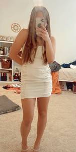 Neutral Fitted Mini Dress