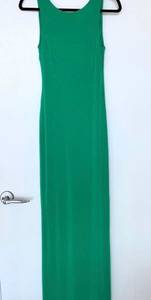 S Green floor length  dress