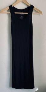 GO Couture Soft Racerback Sleeveless Dress Black size S
