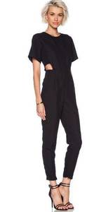 Revolve Asilio Black Cut Out Jumpsuit Small