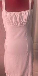 Victoria’s Secret white sleeveless fitted midi dress size Medium