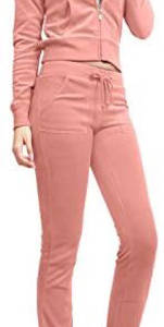 Pink Velour Track Set