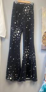 Starry Night 4th July Star Flared Pants XL