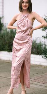 Erica jacquard Floral Midi Dress