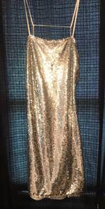 Open Back Sequin Sparkle Dress