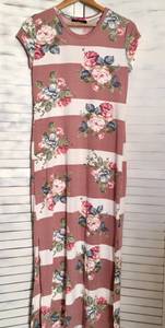 Floral Maxi Dress, Large