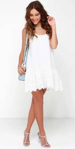 Pit Stop Ivory Lace Dress