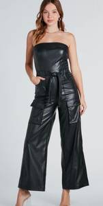 Leather Jumpsuit