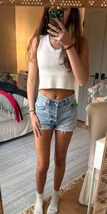 ZARA light Wash Denim Shorts