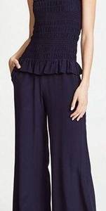 NWT - Tory Burch Costa Jumpsuit Size Small Navy Blue