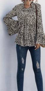 Boho Leopard Blouse 