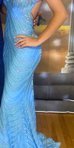 B. Darlin Blue Prom Dress