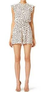 Kate spade new york Rent The Runway Leopard Dot Crepe Romper size small