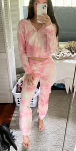 Lounge Tie Dye Pink  set