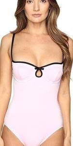 KATE SPADE Pink Underwire One Piece Lined Swimsuit XL