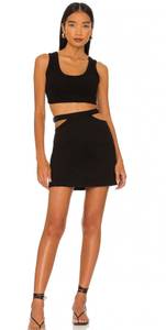 Cut Out Skirt In Black