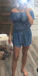 Denim Look Romper