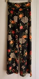 Floral Palazzo Pants, Medium