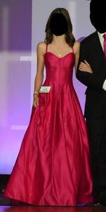 blonde nites magenta prom pageant dress ball gown