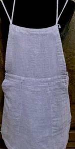 Blue Gray Cotton overalls dress - Size Medium