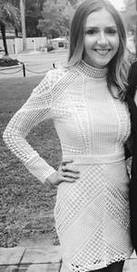 White Crochet Lace Dress Long Sleeve