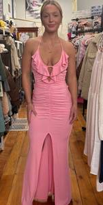 Pink Maxi Prom Dress