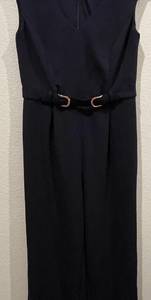 IVANKA TRUMP Sleeveless Navy Blue Zip Back Jumpsuit