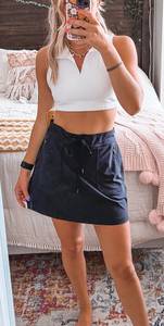 Black Active Skirt 