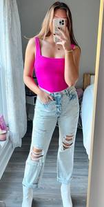 Boyfriend Jeans Light Wash Distressed