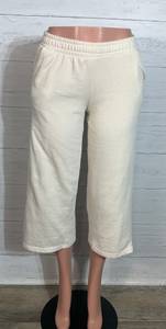 ZARA cropped sweatpants ivory size 11-12 juniors